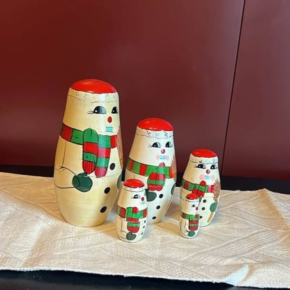 Snowman Nesting Dolls Set of 5